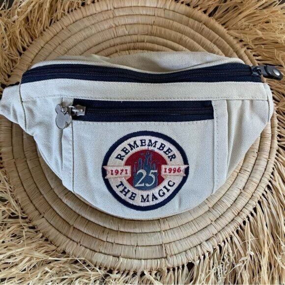 DISNEY Vintage Remember Magic 25th Anniversary 1971 1996 Belt Bag Fanny Pack - Picture 2 of 15